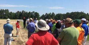 Photo of folks at Sandhills Research Station Field Day 2017