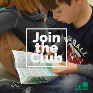 4-H Join the club poster