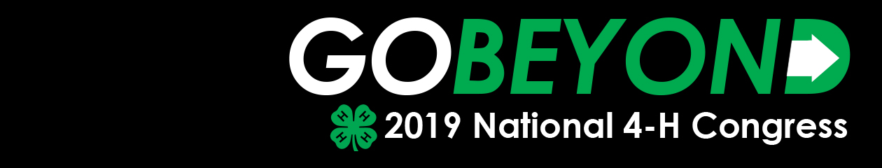 Go Beyond: 2019 National 4-H Congress banner 