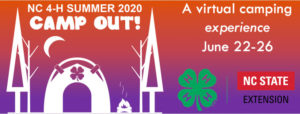Cover photo for FREE NC 4-H Summer CAMP OUT! 2020