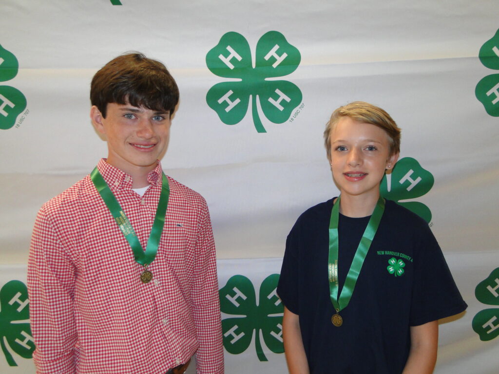 New Hanover County 4-H'ers Win State GOLD
