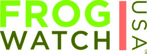 Wording saying FrogWatch USA