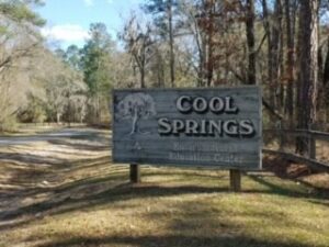 A sign reading Cool Springs