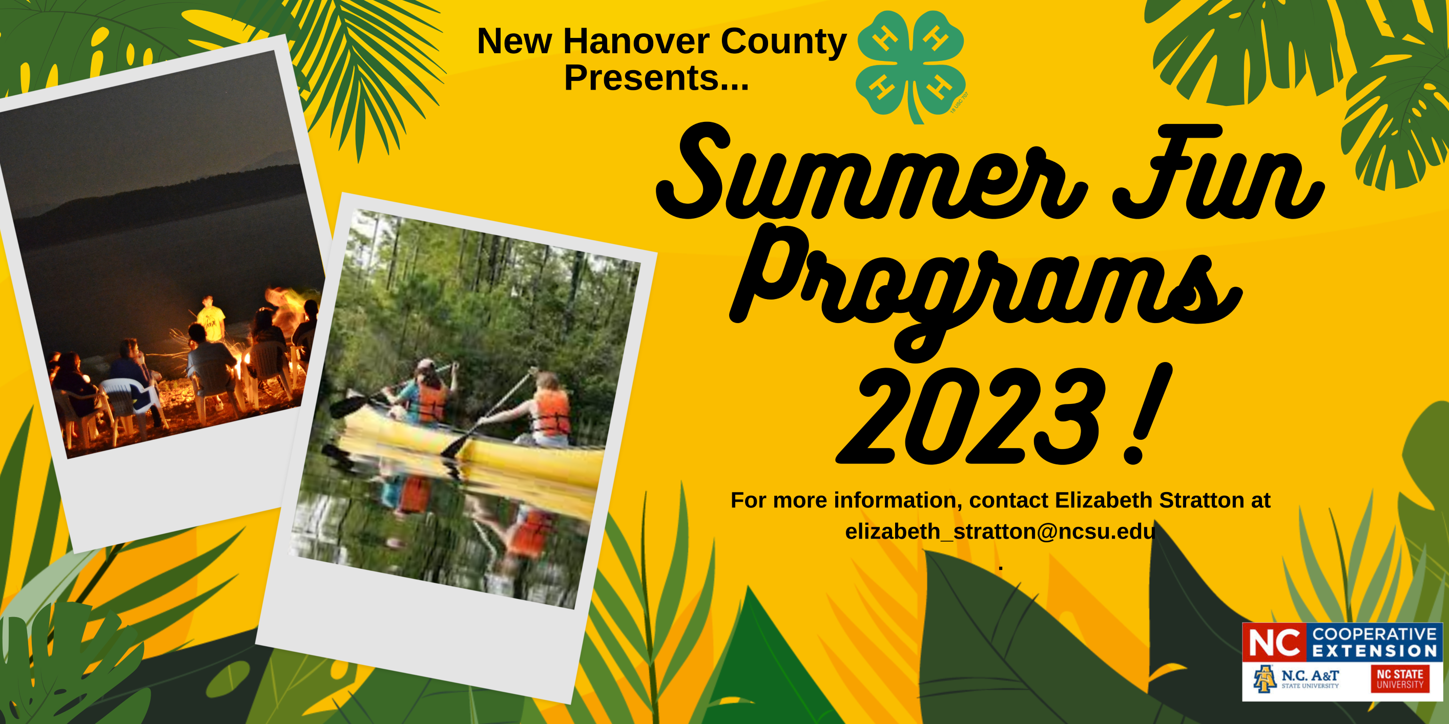 NHC 4-H Summer Fun Programs 2023 Flyer