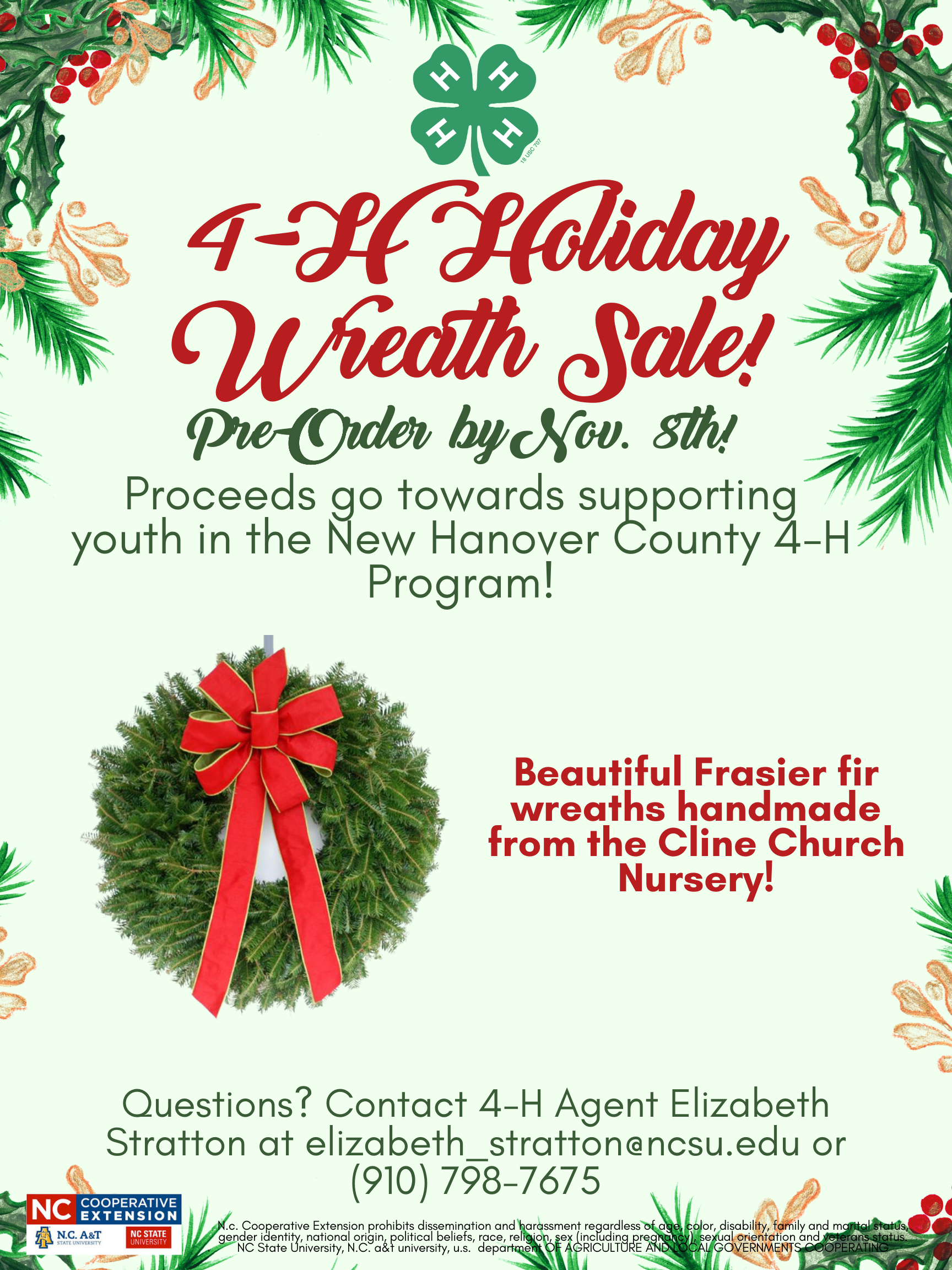 4-H Holiday Wreath Sale