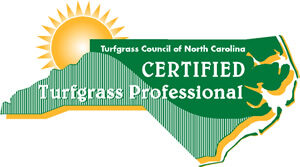 Certified Turfgrass Professional Log0-state of NC with sunshine