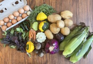Summertime CSA haul from Red Beard Farms