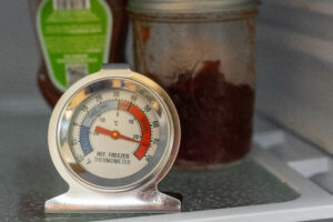 Monitor the temperature of your fridge/freezer to know when food is not longer safe to ear