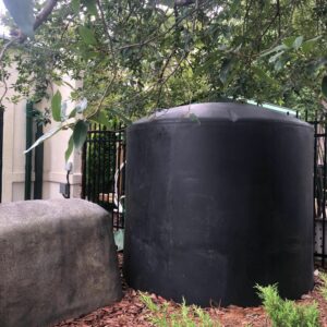 Rainwater cistern at the New Hanover County Arboretum