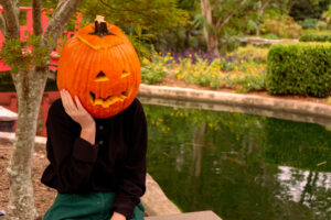 Pumpkin that needs to be composted
