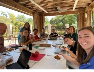 Here is a throwback of our staff celebrating NC Crunch (and some birthdays) by having some NC apples in a sweet treat. Photo courtesy of Morgan King