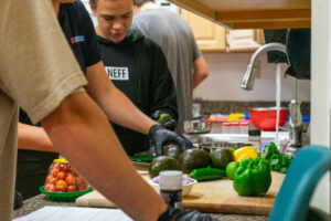 Youth are connecting with healthy eating through hands-on cooking lessons during Everyday Essentials program (photo courtesy of Megan Sweeney)
